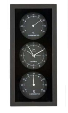 Lowell JA7071N orologio da parete e da tavolo Orologio al quarzo Rettangolo Nero
