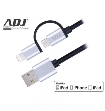 Adj 110-00099 cavo USB USB 2.0 1,5 m USB A Micro-USB B Nero