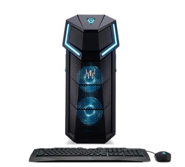 Acer Predator PO5-610 Intel® Core™ i7 i7-8700K 16 GB DDR4-SDRAM 2,26 TB HDD+SSD NVIDIA® GeForce RTX™ 2080 Windows 10 Home Desktop PC Nero