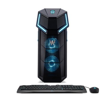 Acer Predator PO5-610 Intel® Core™ i7 i7-8700K 16 GB DDR4-SDRAM 1,13 TB HDD+SSD NVIDIA® GeForce® GTX 1070 Windows 10 Home Desktop PC Nero