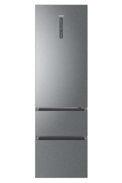 Haier 3D 60 Serie 3 A3FE837CGJ frigorifero con congelatore Libera installazione 371 L D Argento, Titanio