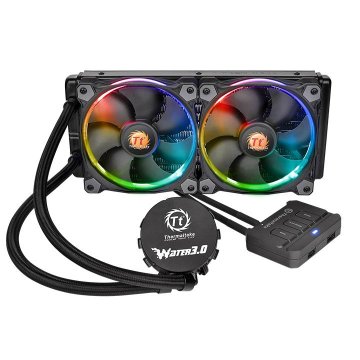 Thermaltake WATER 3.0 RIING RGB 240 Processore Raffreddatore di liquidi tutto in uno 12 cm Nero