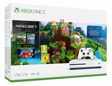 Microsoft Xbox One S + Minecraft Creators 1 TB Wi-Fi Bianco