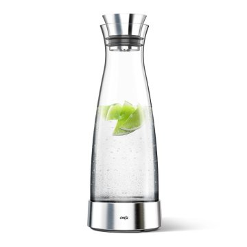 EMSA 515668 caraffa, brocca e bottiglia 1 L Acciaio inox, Trasparente