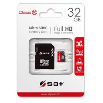 S3+ S3SDC10/32GB memoria flash MicroSDHC Classe 10