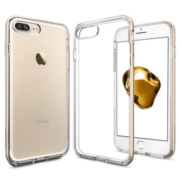 Spigen 043CS20538 custodia per cellulare 14 cm (5.5") Cover a guscio Champagne, Trasparente