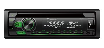 Pioneer DEH-S110UBG Ricevitore multimediale per auto Nero, Verde 200 W