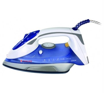 SINGER SNG 5.22 ferro da stiro Ferro a vapore Piastra in Ceramica 2200 W Blu, Bianco