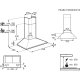 Electrolux Cappa Camino Piramide Classe D 90 Cm LFC319X MADE IN EUROPE 13