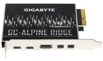 GIGABYTE GC-ALPINE RIDGE (rev. 2.0) scheda di interfaccia e adattatore Interno Thunderbolt 3