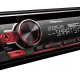 Pioneer DEH-S410BT Ricevitore multimediale per auto Nero, Rosso 200 W Bluetooth 4