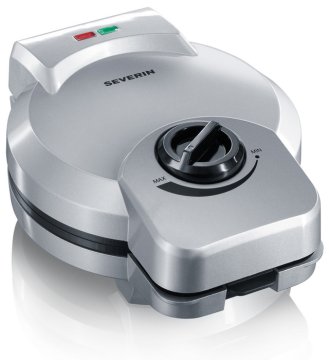 Severin HA 2082 piastra per waffle 1 waffle 850 W Argento