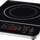 Unold 58105 piano cottura Nero, Acciaio inox Superficie piana 29 cm Ceramica 1 Fornello(i) 2