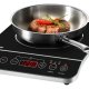 Unold 58105 piano cottura Nero, Acciaio inox Superficie piana 29 cm Ceramica 1 Fornello(i) 5
