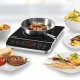 Unold 58105 piano cottura Nero, Acciaio inox Superficie piana 29 cm Ceramica 1 Fornello(i) 7