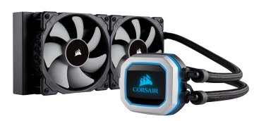 Corsair H100i PRO Processore Raffreddatore di liquidi tutto in uno 12 cm Nero, Blu, Bianco
