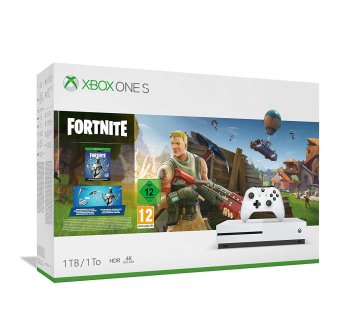 Microsoft Xbox One S + Fortnite 1 TB Wi-Fi Bianco