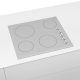 Bosch Serie 2 PKE652CA1E piano cottura Bianco Da incasso 59 cm Ceramica 4 Fornello(i) 5
