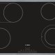 Bosch Serie 6 PKN845FP1E piano cottura Nero, Acciaio inox Da incasso Ceramica 4 Fornello(i) 2