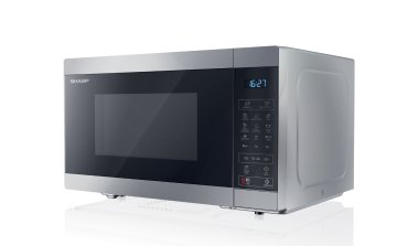 Sharp Home Appliances YC-MG81E-S forno a microonde Nero, Grigio Microonde con grill Superficie piana 28 L 900 W
