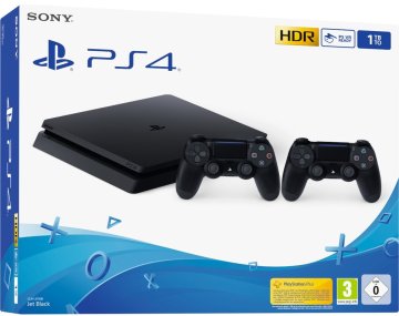 Sony PlayStation 4 Slim + 2 x DualShock 4 V2 1 TB Wi-Fi Nero