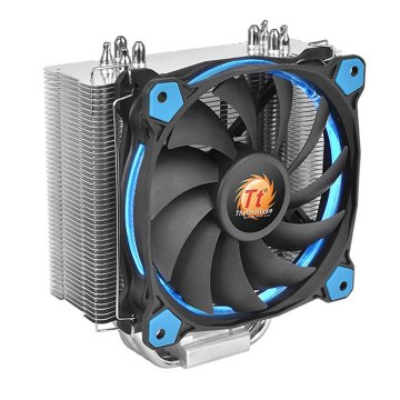 Thermaltake Riing Silent 12 Processore Raffreddatore d'aria 12 cm Nero, Blu, Argento