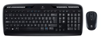 Logitech Wireless Combo MK330 tastiera Mouse incluso USB QWERTY US International Nero