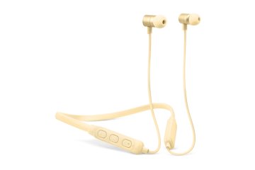 Fresh 'n Rebel Band-It Cuffie auricolari Bluetooth con Ncekband per telefono cellulare Stereofonico, giallo