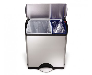 simplehuman CW1830 bidone per la spazzatura 46 L Rettangolare Acciaio inox