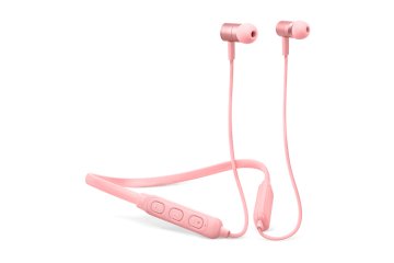 Fresh 'n Rebel Band-It Cuffie auricolari Bluetooth con Ncekband per telefono cellulare Stereofonico, rosa