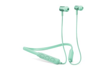 Fresh 'n Rebel Band-It Cuffie auricolari Bluetooth con Ncekband per telefono cellulare Stereofonico, verde menta