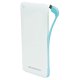 Mediacom M-PBSF50 batteria portatile 5000 mAh Blu, Bianco 2