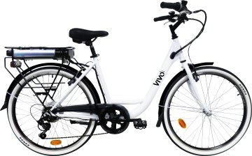 Vivobike VC26G Nero, Bianco Acciaio 66 cm (26") 23,8 kg