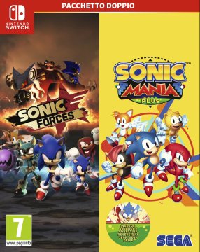SEGA Sonic Double Pack : Sonic Mania Plus & Sonic Forces Bundle Tedesca, Inglese, ESP, Francese, ITA, Giapponese Nintendo Switch
