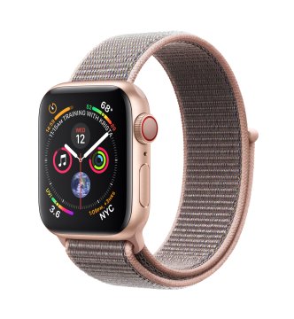Apple Watch Series 4 OLED 40 mm Digitale 324 x 394 Pixel Touch screen 4G Oro Wi-Fi GPS (satellitare)