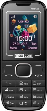MaxCom MM135 cellulare 4,5 cm (1.77") 60 g Nero, Blu