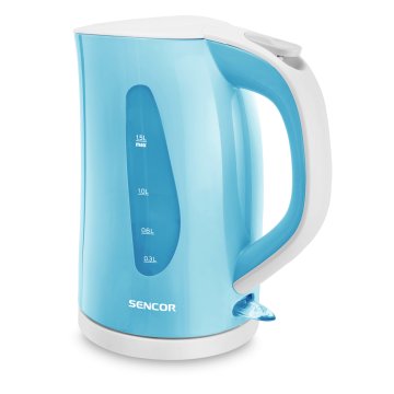 Sencor SWK 32BL bollitore elettrico 1,5 L 2400 W Blu, Bianco