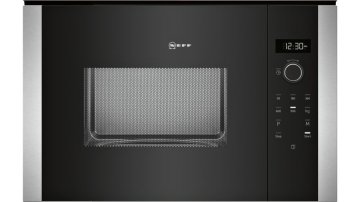 Neff N 50 Nero, Acciaio inox Solo microonde Da incasso 25 L 900 W
