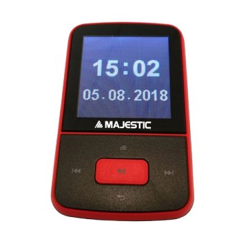 New Majestic BT-8484 Lettore MP3 8 GB Nero, Rosso