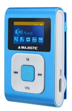 New Majestic SDB-8349 Lettore MP3 8 GB Blu, Bianco