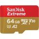 SanDisk Extreme 64 GB MicroSDXC UHS-I Classe 3 2