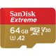 SanDisk Extreme 64 GB MicroSDXC UHS-I Classe 3 2