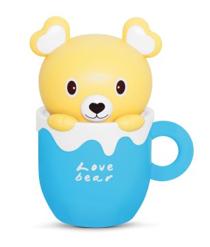 NODIS NT-BEAR luce da notte per bambino Libera installazione Blu, Giallo LED