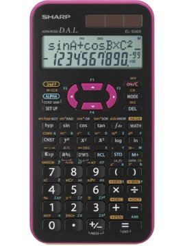 Sharp EL-506X calcolatrice Tasca Calcolatrice scientifica Nero, Rosa