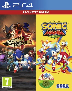 SEGA Sonic Double Pack : Sonic Mania Plus & Sonic Forces Bundle Tedesca, Inglese, ESP, Francese, ITA, Giapponese PlayStation 4