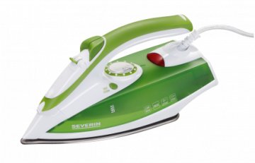 Severin BA3242 Ferro da stiro a secco e a vapore Acciaio inossidabile 2200 W Verde, Argento, Bianco