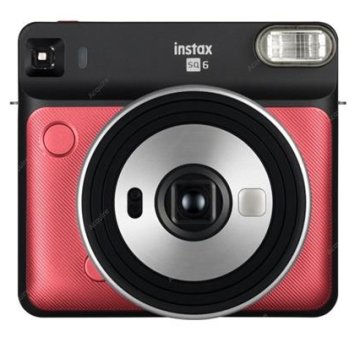 Fujifilm Instax SQ6 62 x 62 mm Nero, Rosso