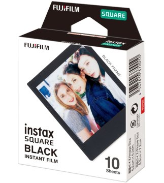 Fujifilm Instax Square Nero Frame schwarz pellicola per istantanee 10 pz 62 x 62 mm