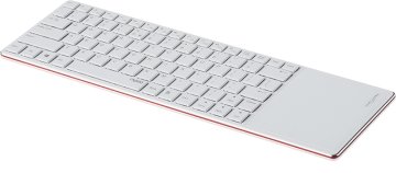 Rapoo E6700 tastiera Bluetooth Italiano Rosso, Bianco