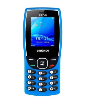 Brondi Eros 4,5 cm (1.77") Nero, Blu Telefono cellulare basico